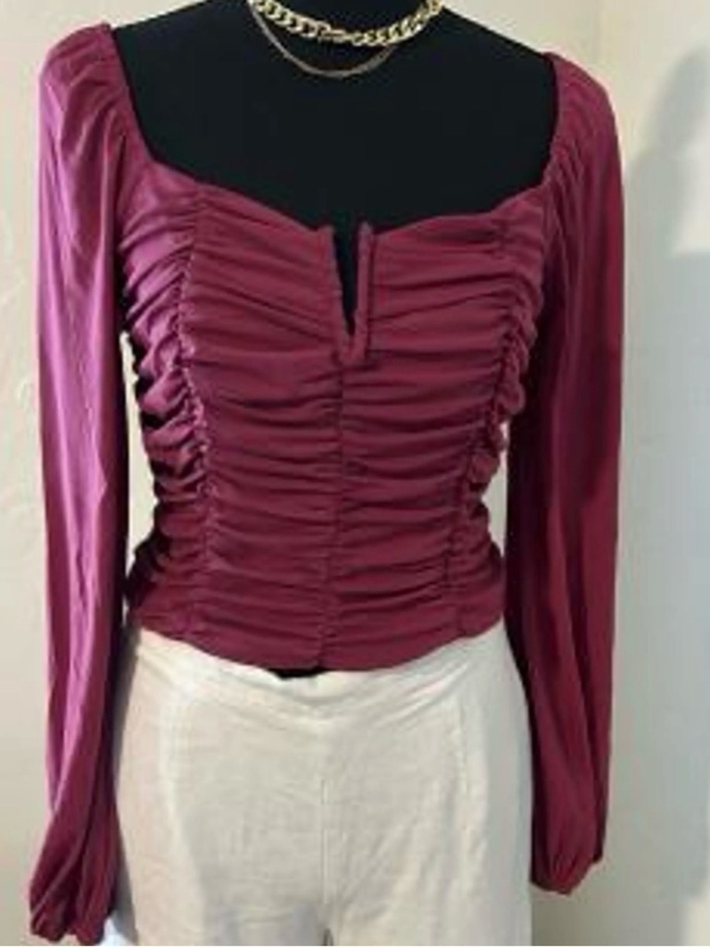 Kirios Blouse Maroon Small